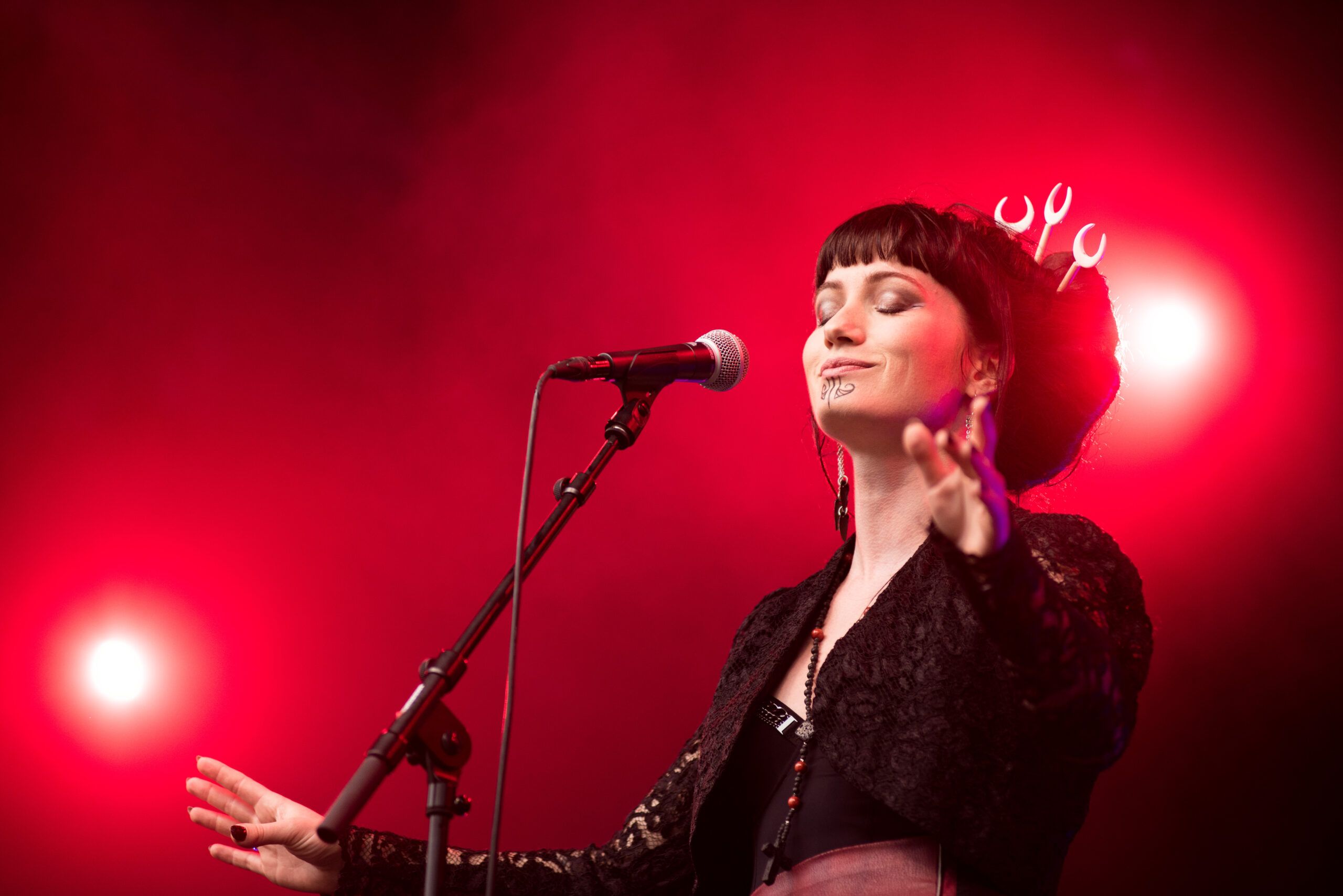 Annicke of Shireen performing live at Castlefest festival - Coen Halmans Productions